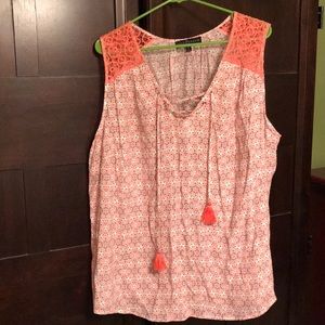 Orange and gray tank